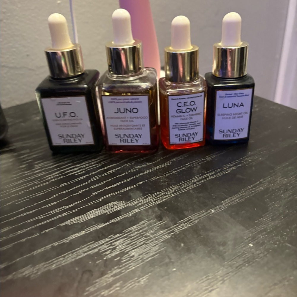 Sunday Riley Skincare Serum Collection - Black, Gold, and White